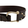 Burberry Brown Leather Horsebit Belt Cheap