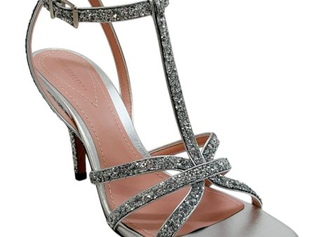 Zimmermann Silver Sequined Aura Sandals Supply