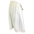 Atlantique Ascoli White Cotton Pique Skirt For Discount