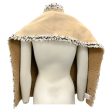 Chanel Beige 2005 Tweed Trimmed Lamb Shearling Scarf For Discount