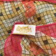 Hermes Multicolored Pink   Red   Yellow Multi Grid H Print Sheer Silk Scarf Online Hot Sale