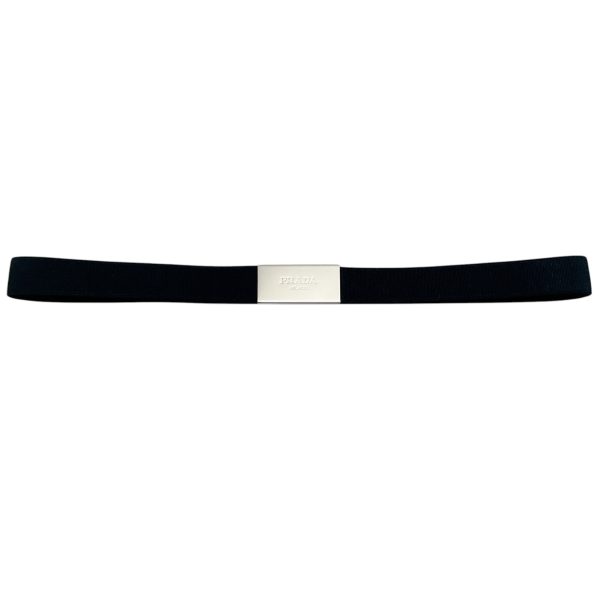 Prada Navy Blue Elastic Pull On Belt Online