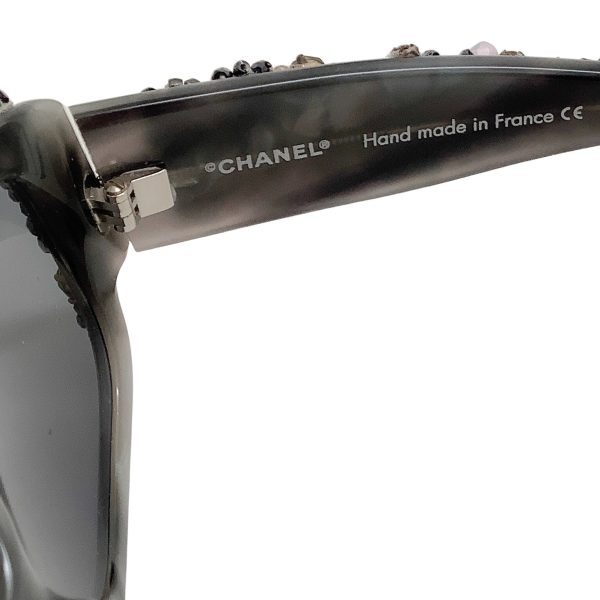 Chanel Grey Crystal Bijou Numero 2 Sunglasses Online Hot Sale