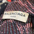 Balenciaga Black   Red 2016 Floral Wool Knit Sweater Discount