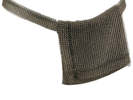 Chanel 1999 Silver Chainmail Belt with Pouch on Sale